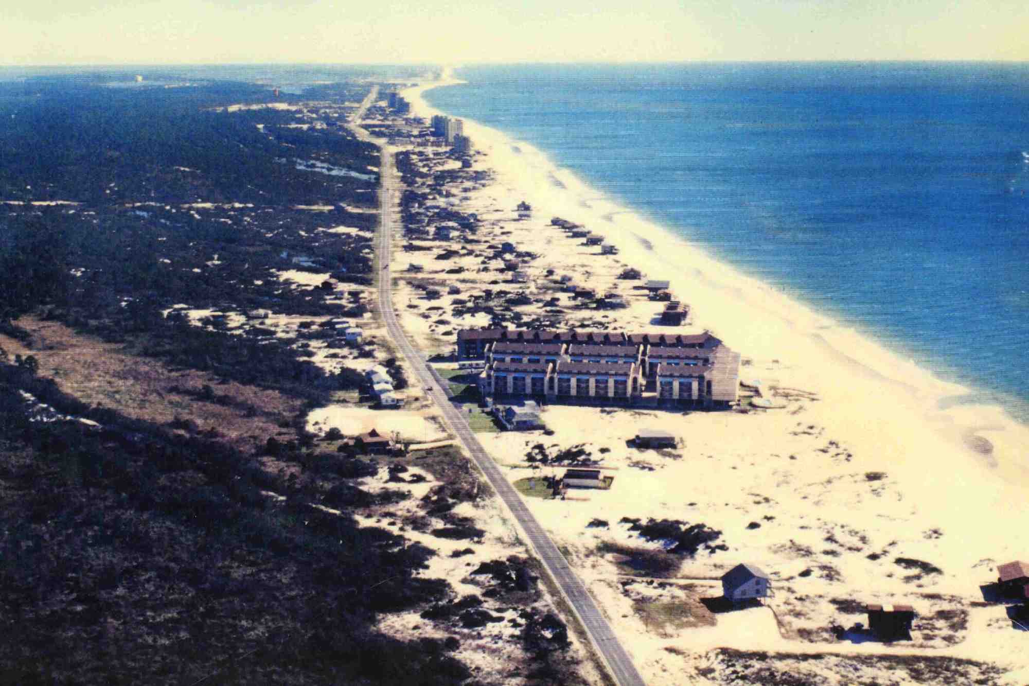 Picture of Sugar Beach in the early
                            1980's